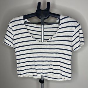 Zara striped crop top Small